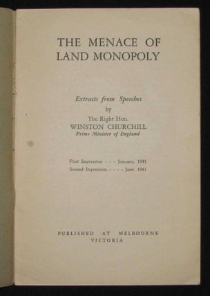 The Menace of Land Monopoly