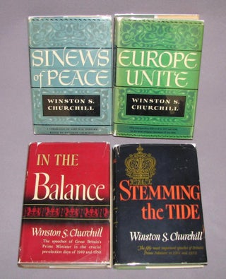 Item #001778 The Post-War Speeches - a full set of jacketed U.S. first editions: The Sinews of...
