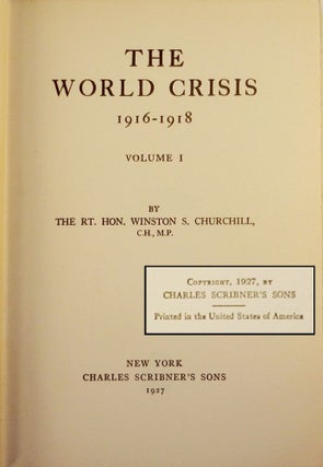 The World Crisis, 1916-1918, Volumes I & II