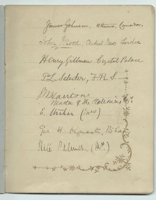 Autograph booklet from the September 1900 Institute of Journalists annual conference in London, signed by a young Winston Churchill and 28 other of his fellow journalists