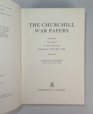 Winston S. Churchill, The Official Biography, The War Papers, Volume 1, At the Admiralty, September 1939 - May 1940, Volume 2, Never Surrender, May 1940 - December 1940, and Volume 3, The Ever-Widening War, 1941