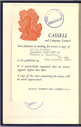 In the Balance, a pre-publication publisher's review copy for The Scotsman, the national newspaper of Scotland