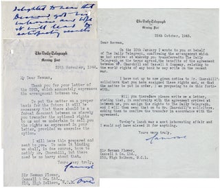 Item #003763 Two typed, signed letters dated 29 November 1944 and 25 October 1945 from Lord...