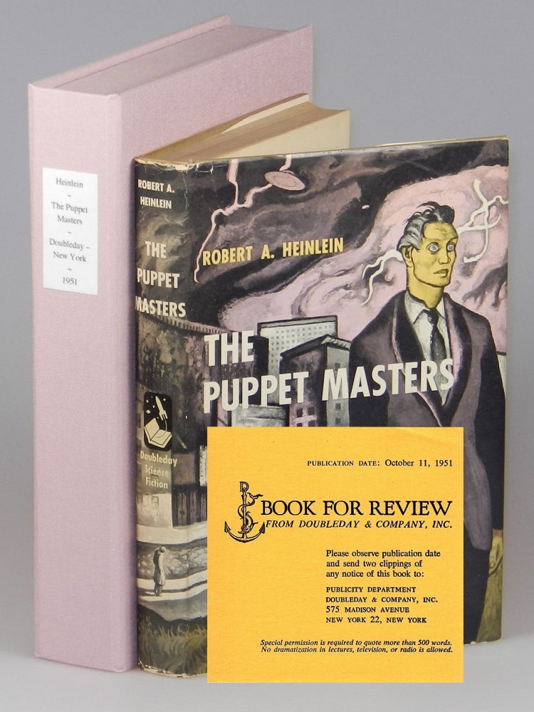 Item #003798 The Puppet Masters, the publisher's review copy of one of science fiction's most important editorial influences. Robert A. Heinlein.