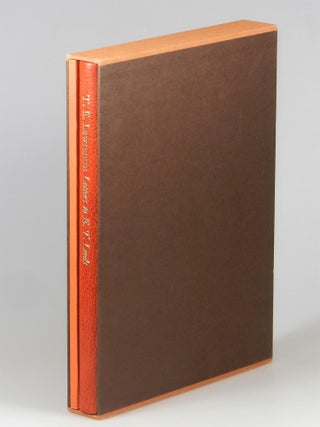 T. E. Lawrence: Letters to E.T. Leeds, the publisher's limited and numbered full Nigerian goatskin binding with accompanying proof illustrations portfolio