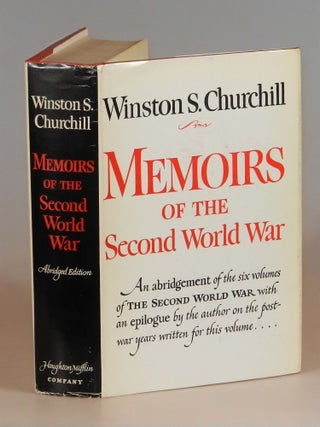 Item #004425 Memoirs of the Second World War, first U.S. abridged edition. Winston S. Churchill