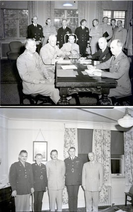 Original, unpublished photographic negatives of U.S. President Franklin D. Roosevelt, British Prime Minister Winston S. Churchill, Canadian Prime Minister MacKenzie King, and others on 18 August 1943 at the 'Quadrant' conference in Quebec