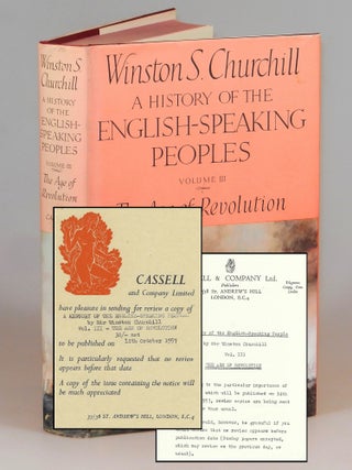 Item #004482 A History of the English-Speaking Peoples, Volume III, The Age of Revolution, a...