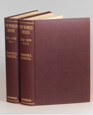 The World Crisis, 1916-1918, Volumes I & II, in the original dust jackets and publisher's slipcase