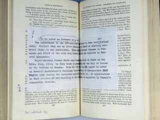 The Second World War: The Hinge of Fate, a bibliographically significant Editor's copy from the Cassell and Company archives, accompanied by galley sheets and typed emendations