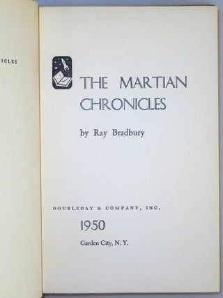 The Martian Chronicles, the first edition in dust jacket, inscribed and dated by the author in 1966