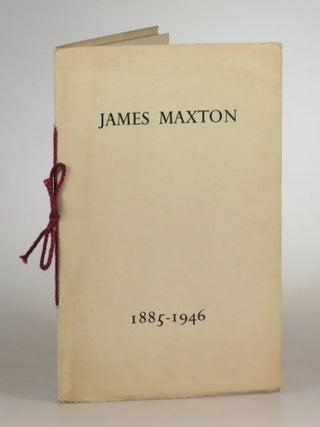 Item #004867 James Maxton: 1885-1946. Contributions from Winston S. Churchill