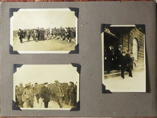 A sailor's Second World War photo album including eight original, unpublished photographs of Prime Minister Winston S. Churchill in Iceland during his return from meeting with President Roosevelt in Placentia Bay and just days after their announcement of the Atlantic Charter