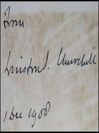 My African Journey, signed and dated by Churchill the day after publication to Churchill's fellow Cabinet member and then-Colonial Secretary Robert Offley Ashburton Crewe-Milnes, 1st Marquess of Crewe