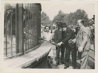Item #005233 An original wartime press photograph of Prime Minister Winston S. Churchill on 26...
