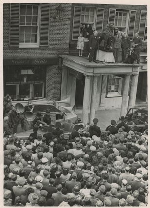 Item #005243 An original wartime press photograph of Prime Minister Winston S. Churchill...