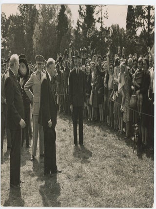 Item #005296 MR. CHURCHILL AND EMPIRE PRIME MINISTERS SEE INVASION TROOPS - An original 13 May...