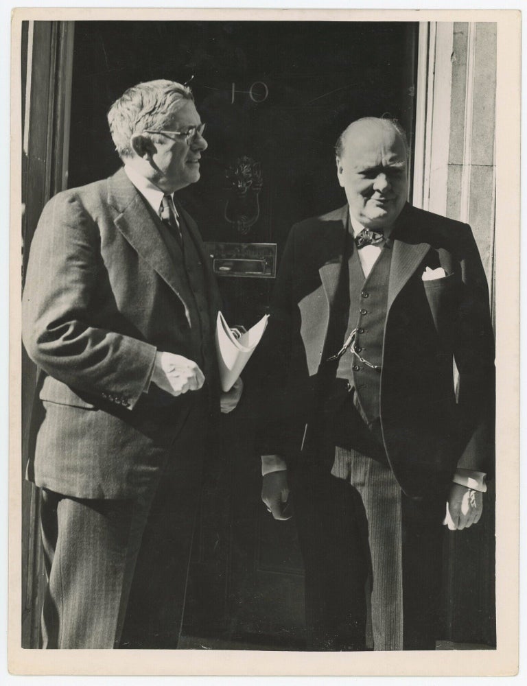 AUSTRALIA'S FOREIGN MINISTER CALLS ON MR. CHURCHILL - An original 4 May 1942 Second World...
