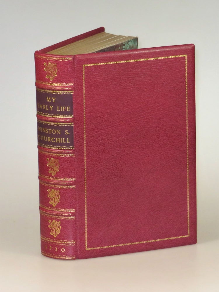 Item #005561 My Early Life, finely bound. Winston S. Churchill.