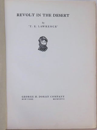 Revolt in the Desert, the publisher's limited issue of the first edition, number 101 of 250