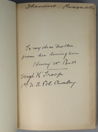 The Rough Riders, signed by Theodore Roosevelt, inscribed by one of his Rough Riders to the soldier’s mother, and finely bound by Zaehnsdorf for Asprey of London