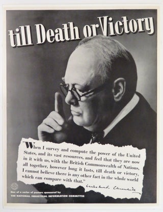 Item #005764 TILL DEATH OR VICTORY - an original Second World War American propaganda poster...