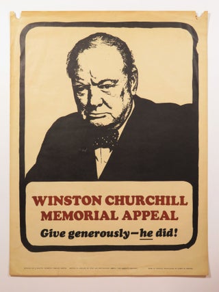 Item #005814 Winston Churchill Memorial Appeal Poster