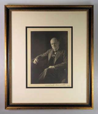 Original studio print of a photograph of Winston S. Churchill taken by Edward Frederick Foley, signed by both Churchill and the photographer in 1932