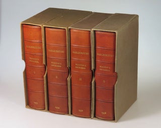 Marlborough: His Life and Times, the publisher's signed, limited, finely bound issue of the first edition, one of only five unnumbered sets and the only one marked "Presentation" and not only signed by Churchill, but also inscribed and dated by the publisher