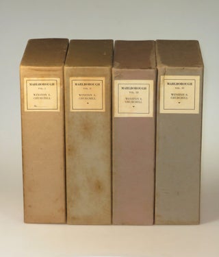 Marlborough: His Life and Times, the publisher's signed, limited, finely bound issue of the first edition, one of only five unnumbered sets and the only one marked "Presentation" and not only signed by Churchill, but also inscribed and dated by the publisher