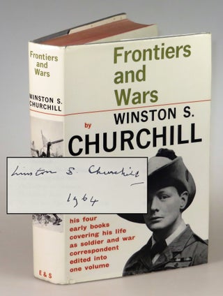 Item #006013 Frontiers and Wars, signed and dated by Churchill in the final year of his life....