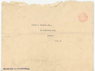 “I am sure that your Editor will understand how fully occupied I am at the present time…” Two typed, signed letters – one from Winston S. Churchill 10 days before he became wartime Prime Minister and one from Churchill’s Private Secretary less than a month into Churchill’s premiership – both regarding a German-Jewish journalist émigré who escaped Hitler’s Germany only to be deported by the British as an “enemy alien”