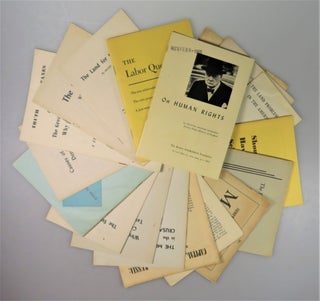 Item #006097 A collection of 19 pamphlets, many published by the Robert Shalkenbach Foundation,...