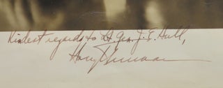 A large, signed photographic portrait of President Harry S. Truman inscribed to one of his Second World War Generals