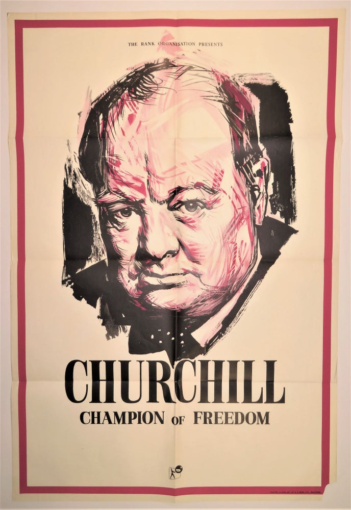 Item #006156 Churchill Champion of Freedom, an original movie poster from the 1965 documentary film