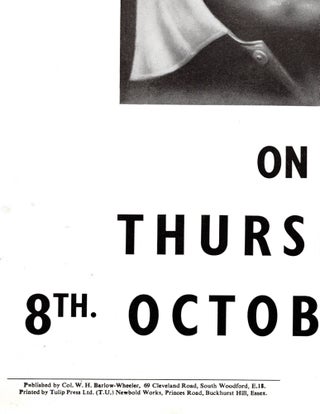 An original 1959 campaign poster from Winston S. Churchill's Woodford constituency featuring Churchill during the final political campaign of his life