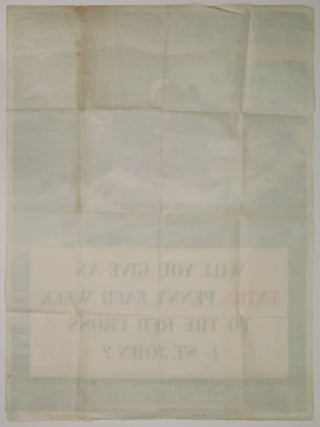 WILL YOU GIVE AN EXTRA PENNY EACH WEEK...? - an original Second World War poster soliciting funds for MRS. CHURCHILL'S RED CROSS "AID TO RUSSIA" FUND