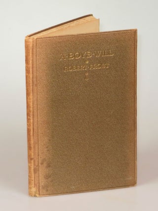 A Boy's Will, the first binding state of the first edition, signed by Frost