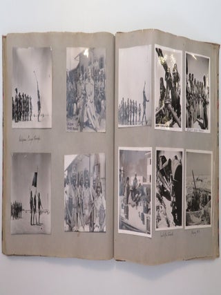 An original Second World War Photograph Album of British Major E. A. Heaton, R.A.S.C., documenting the Allied military campaigns in North Africa, Sicily, and the Italian peninsula, 1942-1943