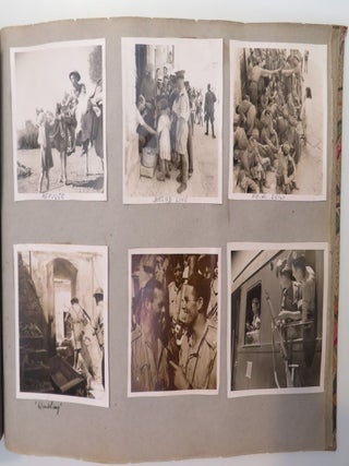 An original Second World War Photograph Album of British Major E. A. Heaton, R.A.S.C., documenting the Allied military campaigns in North Africa, Sicily, and the Italian peninsula, 1942-1943