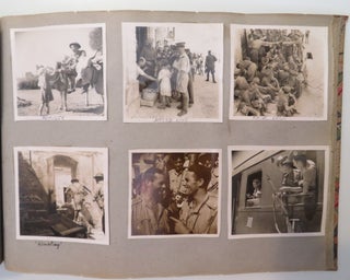 An original Second World War Photograph Album of British Major E. A. Heaton, R.A.S.C., documenting the Allied military campaigns in North Africa, Sicily, and the Italian peninsula, 1942-1943