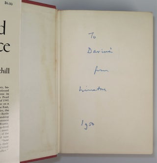The Second World War: The Grand Alliance, the U.S. first edition of the third volume of Churchill’s history of the Second World War, inscribed and dated in the year of publication to Lady Davina Woodhouse - the daughter of Churchill’s first great love, widow of one Second World War hero, wife to another, and former mistress to Churchill's foreign secretary