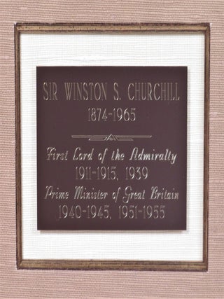 A handsomely framed 15 August 1912 typed, hand-emended, and signed letter from then-First Lord of the Admiralty Winston S. Churchill to his newly-appointed Naval Advisor to the Ottoman Empire, British Rear-Admiral Arthur Limpus