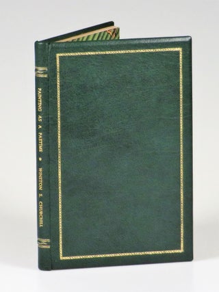 Painting as a Pastime, a presentation copy inscribed and dated by Churchill in 1952 during his second and final premiership, finely bound in full Morocco