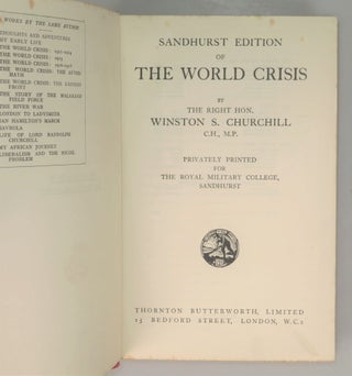 The World Crisis, Sandhurst Edition