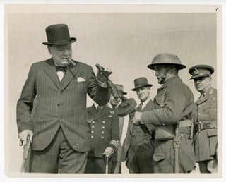 Item #006607 Mr. WINSTON CHURCHILL VISITS THE NORTH EAST - A Second World War British Official...