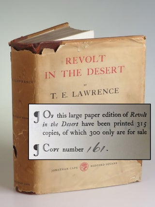 Item #006616 Revolt in the Desert, the publisher's limited issue of the first edition, number 161...