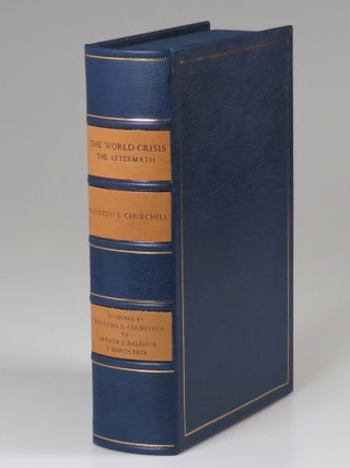 "A. J. B. from Winston S. C. " - The penultimate volume of The World Crisis, Winston Churchill's history of the First World War, inscribed and dated six days prior to publication by Winston S. Churchill to former Prime Minister Arthur J. Balfour, the man who replaced Churchill as First Lord of the Admiralty when Churchill was forced to resign and "whose friendship, across the vicissitudes of politics" Churchill "enjoyed in a ripening measure during thirty years"