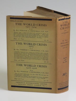 "A. J. B. from Winston S. C. " - The penultimate volume of The World Crisis, Winston Churchill's history of the First World War, inscribed and dated six days prior to publication by Winston S. Churchill to former Prime Minister Arthur J. Balfour, the man who replaced Churchill as First Lord of the Admiralty when Churchill was forced to resign and "whose friendship, across the vicissitudes of politics" Churchill "enjoyed in a ripening measure during thirty years"