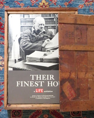 Item #006745 A full set of 24 publisher's exhibition posters in their original packing crate...